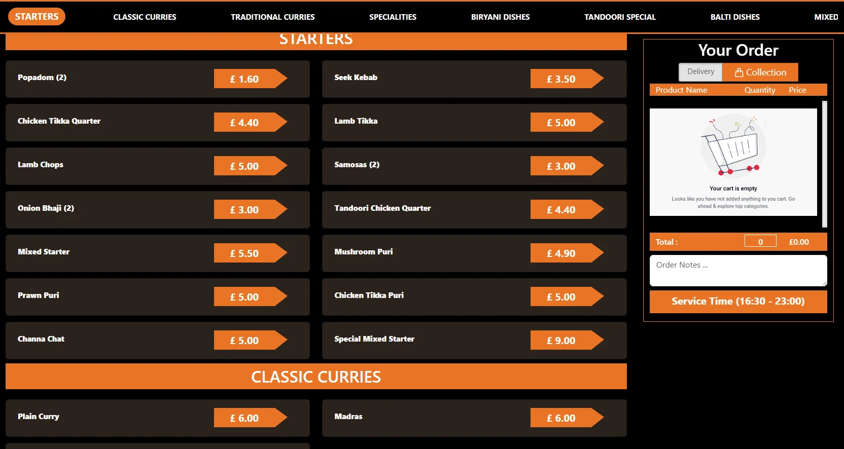HurstCross Tandoori - Online Ordering