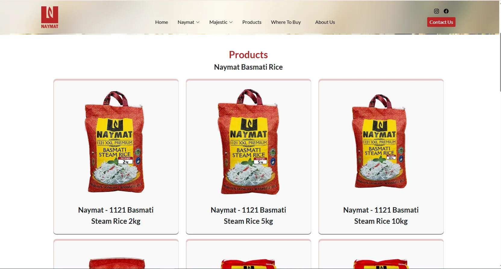 Naymat Rice - Corporate Rice Brand