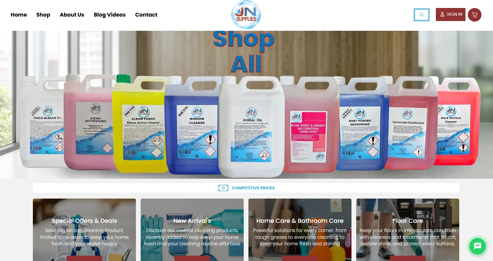JN Supplies – Cleaning Products