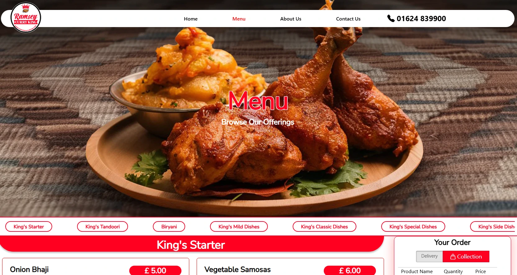 Ramsey Curry King – Online Food Ordering