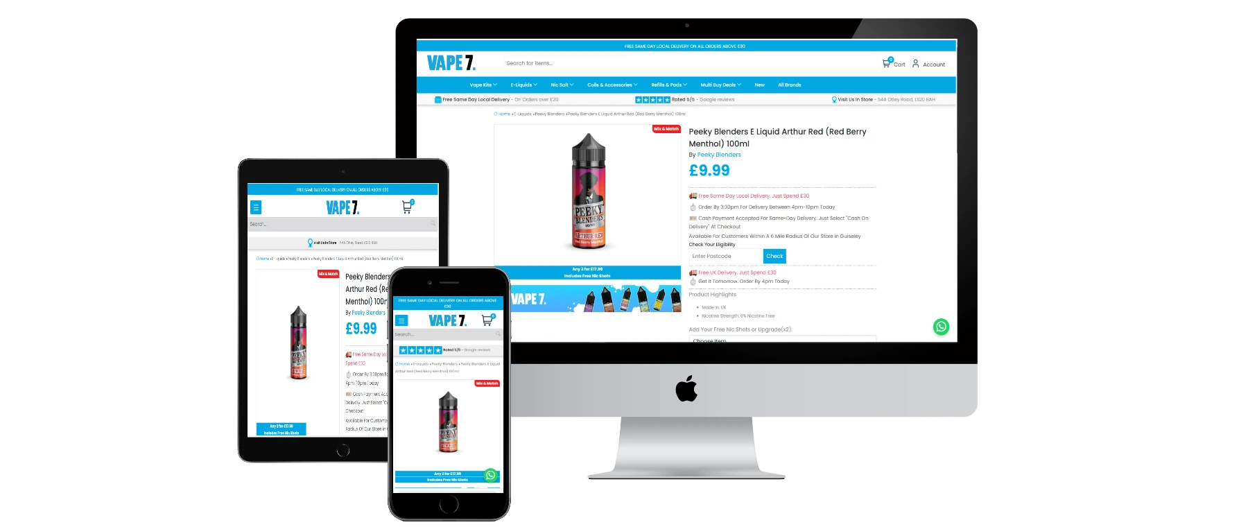 Vape7 - Online Store screenshot