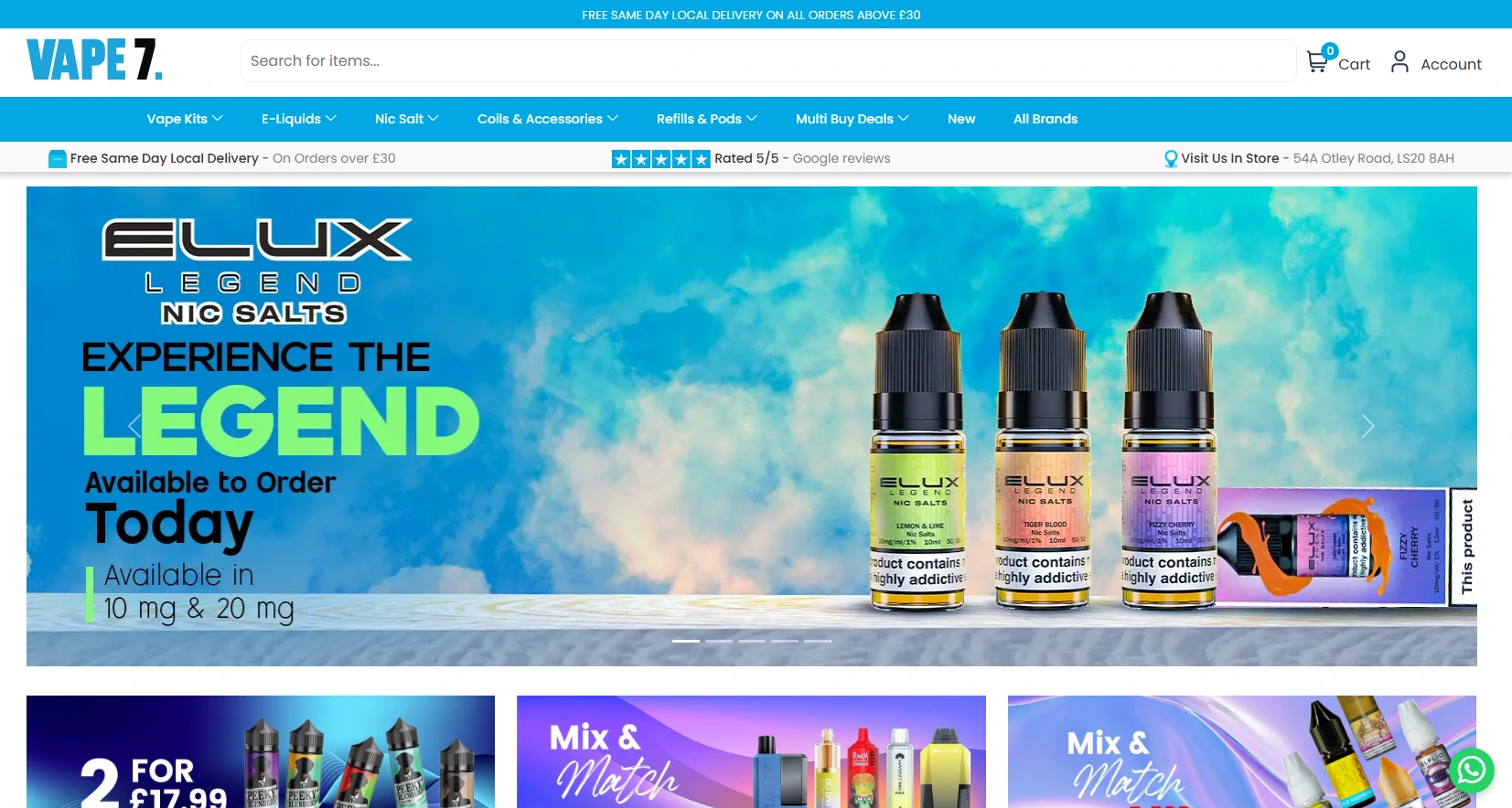 Vape7 - Online Store